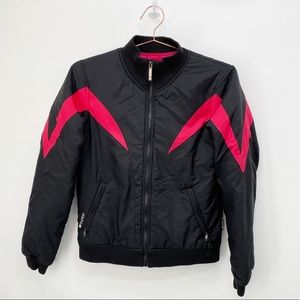 Burton Womens Retro Bomber Jacket S black pink